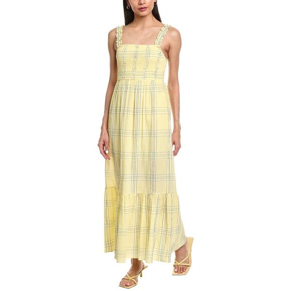 Garrie B Dresses & Skirts - Garrie B Womens  Ruffled Strap Maxi Dress, Yellow